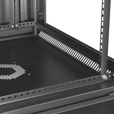 19" 6U, 600x400x373мм акриловое стекло, черная Шкаф