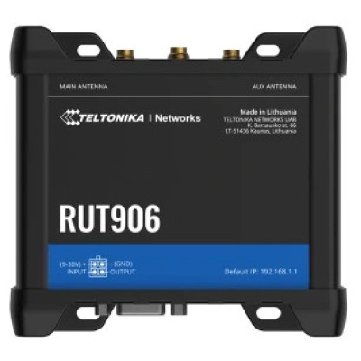 Teltonika RUT906 з 4G LTE, Wi-Fi, RS-232, RS-485 Промисловий стільниковий маршрутизатор