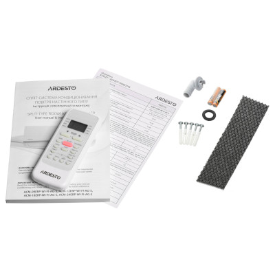 Кондиціонер  Ardesto ACM-24INV-R32-WF-AG-S 70м2 інвертор 24000BTU 7.0кВт A++/A+ -15°С Wi-Fi R32 білий