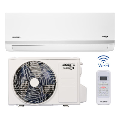 Кондиціонер Ardesto ACM-18ERP-R32-WF-AG-S 50м2 інвертор 18000BTU 5.2кВт A++/A+ -20°С Wi-Fi R32 білий