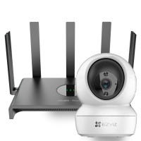 Ezviz CS-H6c (4MP,W1) + Reyee RG-EW1300G Комплект