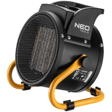 Теплова гармата електрична Neo Tools, 2кВт, 30м кв, 197м куб/год, керамічний нагрів. елемент (PTC), чорний