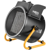 Тепловая пушка электрическая Neo Tools, 5кВт, 80м кв, 588м куб/час, 380В, керамический нагрев. элемент (PTC), черный