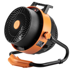 Вентилятор-обігрівач електричний Neo Tools, 2в1, 2.4кВт, 35-50м кв, 460м куб/год, ручне регулювання, чорно-помаранчевий