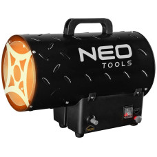 Теплова гармата газова Neo Tools, 15кВт, 150м кв, 580м куб/год, чорний