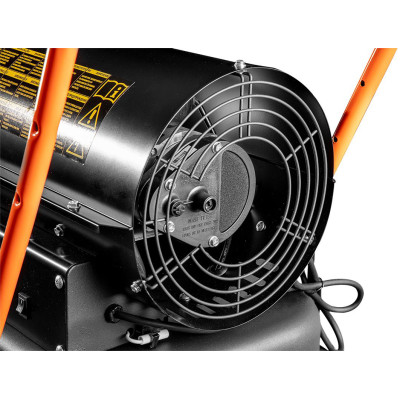 Тепловая пушка дизель/керосин Neo Tools, прямого нагрева, 30кВт, 420м кв, 750м куб/ч, колеса, IPX4, черный
