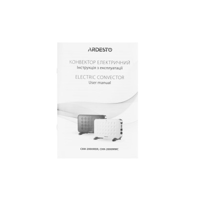 Конвектор ARDESTO, 20м2, 2000Вт, мех. упр-ние, открытый нагрев. элемент, черный
