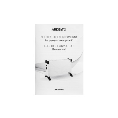 Конвектор ARDESTO, 2000Вт, мех. упр-ние, открытый нагрев. элемент, белый