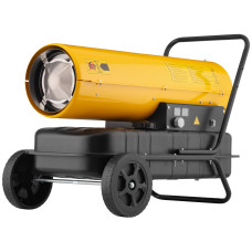 Теплова гармата дизель/гас 2E PowerHeat D30, прямого нагріву, 30кВт, 380м кв, 750м куб/год, колеса, IPX4, жовтий