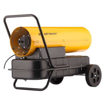 Тепловая пушка дизель/керосин 2E PowerHeat D30, прямого нагрева, 30кВт, 380м кв, 750м куб/ч, колеса, IPX4, желтый