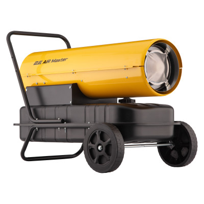Тепловая пушка дизель/керосин 2E PowerHeat D30, прямого нагрева, 30кВт, 380м кв, 750м куб/ч, колеса, IPX4, желтый