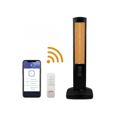 Инфракрасный обогреватель UFO Erciyus Smart 2300 2.3 кВт, до 28 м2, колонного типа, IP24, мех. управление, пульт ДУ, Wi-Fi
