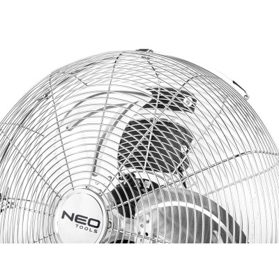Вентилятор підлоговий Neo Tools NT10 професійний, 45см, 100Вт, двигун мідь 100%, срібний