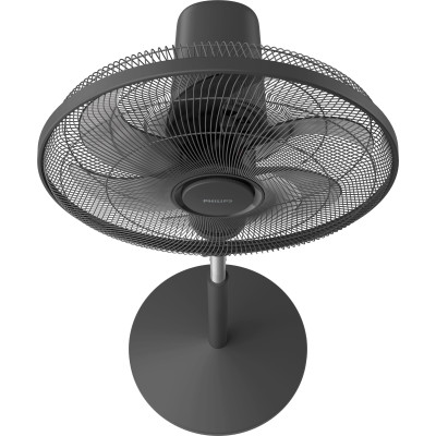 Вентилятор Philips напольный Series 1001, 45см, 47Вт, пульт ДУ, опора круглая, ароматерапия, черный