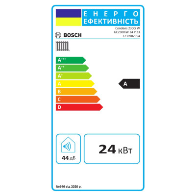 Котел газовый Bosch Condens 2300 GC2300iW 24 P одноконтурный конденсационный 24кВт