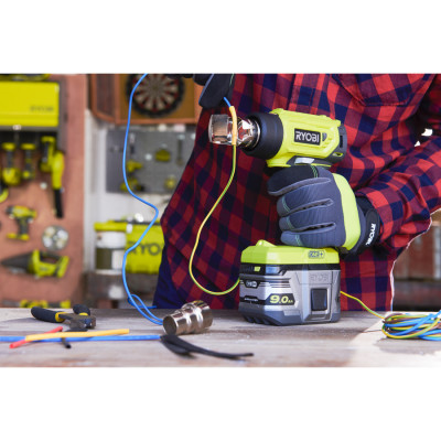 Фен будівельний акумуляторний Ryobi ONE+ R18HG-0 18В 0-470°C 170л·хв 0.6кг без АКБ та ЗП