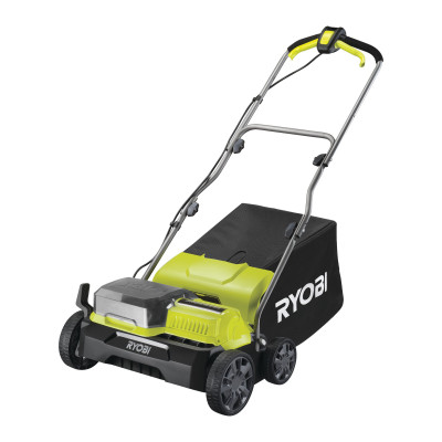 Аэратор-скарификатор аккумуляторный Ryobi ONE+ RY18SFX35A-240 18В акб 2х4А·час 35см 55л 10кг