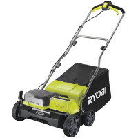 Аэратор-скарификатор аккумуляторный Ryobi ONE+ RY18SFX35A-240 18В акб 2х4А·час 35см 55л 10кг