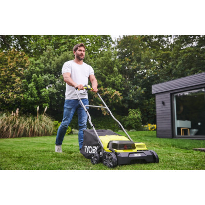 Аэратор-скарификатор аккумуляторный Ryobi ONE+ RY18SFX35A-240 18В акб 2х4А·час 35см 55л 10кг