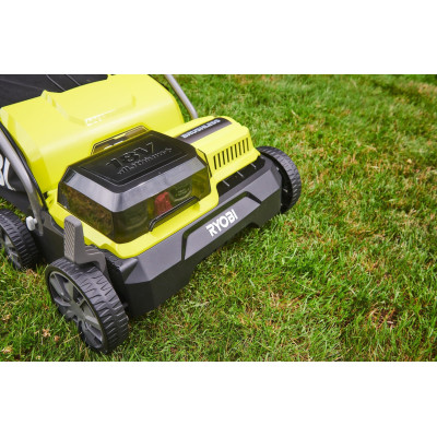 Аэратор-скарификатор аккумуляторный Ryobi ONE+ RY18SFX35A-240 18В акб 2х4А·час 35см 55л 10кг