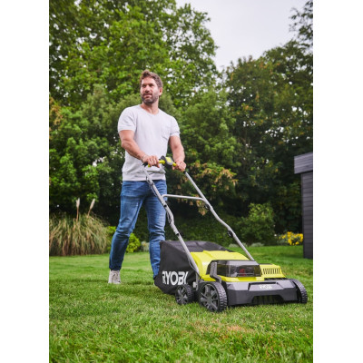 Аэратор-скарификатор аккумуляторный Ryobi ONE+ RY18SFX35A-240 18В акб 2х4А·час 35см 55л 10кг