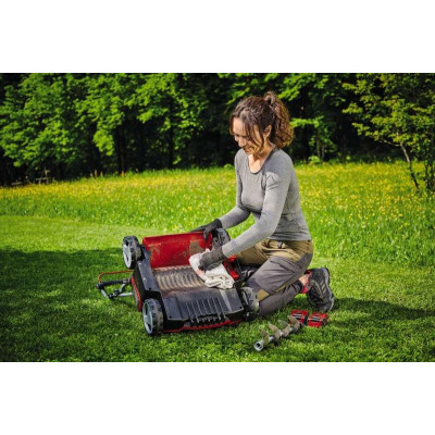 Аератор-скарифікатор акумуляторний Einhell GE-SC 36/35 Li - Solo 36В 35см безщітковий ножи 16шт 9.94кг (без АКБ та ЗП)