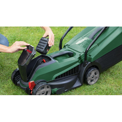 Газонокосилка аккумуляторная Bosch CityMower 18V-32-300 18В акб 1х4А·час 34см 31л 30-60мм 9.4кг