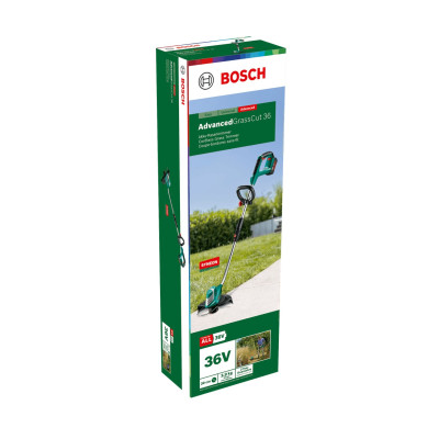 Тример садовий акумуляторний Bosch AdvancedGrassCut 36 36В 30см 1x2А·год ЗП AL3620CV 4.1кг
