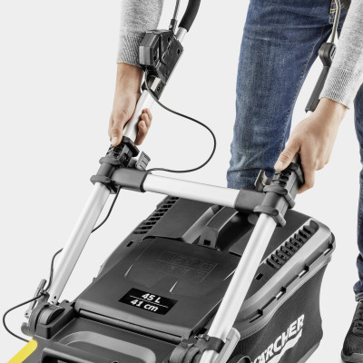 Газонокосилка аккумуляторная Karcher LMO 5-18 Dual Battery Set 36В (18В+18В) акб 2х5А·час 41см 25-70см до 550м.кв