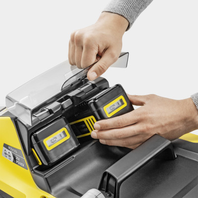Газонокосилка аккумуляторная Karcher LMO 5-18 Dual Battery Set 36В (18В+18В) акб 2х5А·час 41см 25-70см до 550м.кв