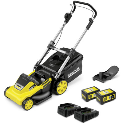 Газонокосилка аккумуляторная Karcher LMO 5-18 Dual Battery Set 36В (18В+18В) акб 2х5А·час 41см 25-70см до 550м.кв