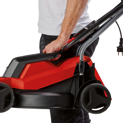 Газонокосилка электрическая Einhell GC-EM 1000/32, 1000 Вт, 32 см, 20-70 мм, бак 30 л, до 300 м2, 7.91 кг