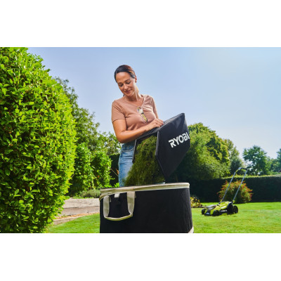 Газонокосарка акумуляторна Ryobi ONE+ HP RY18LMX33A-0 18В 33см 30л 25-90мм 9.3кг без АКБ та ЗП