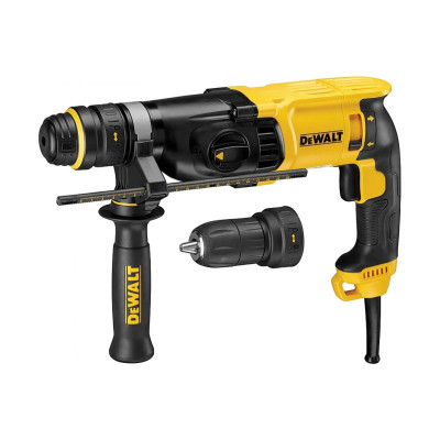 Перфоратор сетевой DeWalt SDS-Plus 900Вт 3.0 Дж 0-5350уд/мин 0-1450об/мин 3 режима кейс 3.1кг