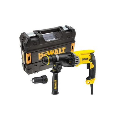 Перфоратор сетевой DeWalt SDS-Plus 900Вт 3.0 Дж 0-5350уд/мин 0-1450об/мин 3 режима кейс 3.1кг