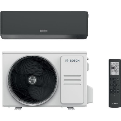 Кондиціонер Bosch Climate 7000i 25м2 інвертор 9000BTU 2.6кВт A+++/A+++ -30°С Wi-Fi R32 чорний