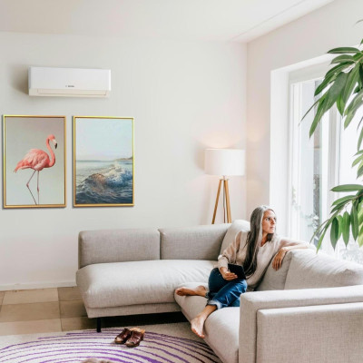 Кондиционер Bosch Climate 7000i 55м2 инвертор 18000BTU 5.3кВт A+++/A++ -30°С Wi-Fi R32 белый