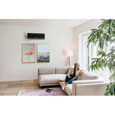 Кондиціонер Bosch Climate 7000i 55м2 інвертор 18000BTU 5.3кВт A+++/A++ -30°С Wi-Fi R32 чорний