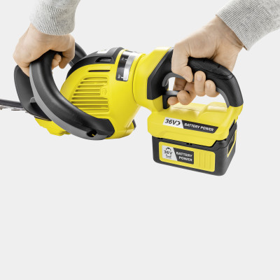 Кусторез аккумуляторный Karcher HGE 36-60 Battery 36В лезвие 60см шаг 26мм 3.3кг без АКБ и ЗП