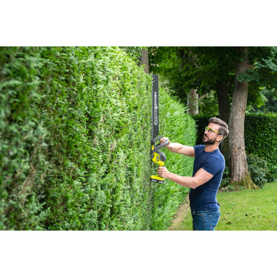 Кусторез аккумуляторный Ryobi ONE+ RY18HT55A-0 18В 55см шаг реза 24мм 2.4кг без АКБ и ЗП