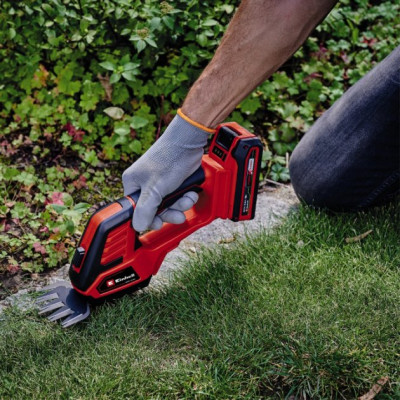 Ножницы для аккумуляторной травы Einhell GE-CG 18/100 Li-Solo 18В PXC 10см шаг реза 8мм 1.06кг без АКБ и ЗП