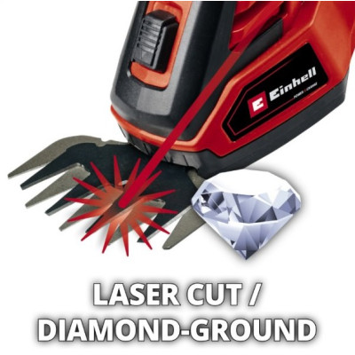 Ножницы для аккумуляторной травы Einhell GE-CG 18/100 Li-Solo 18В PXC 10см шаг реза 8мм 1.06кг без АКБ и ЗП