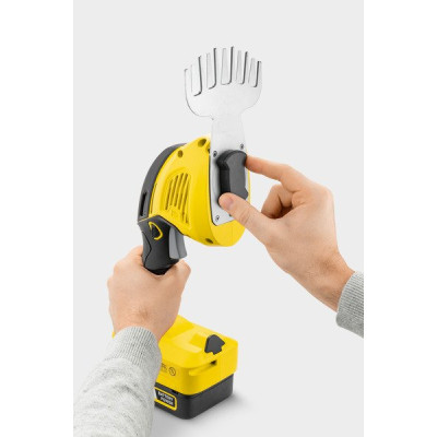 Ножницы для травы аккумуляторные Karhcer GSH 18-20 Battery 18В + насадка кусторез 20см шаг 10мм 1.15кг без АКБ и ЗП