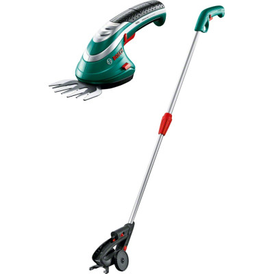 Кусторез аккумуляторный Bosch ISIO 3 3.6В акб 1х1.5А·час шаг реза 8мм со штангой 0.5кг