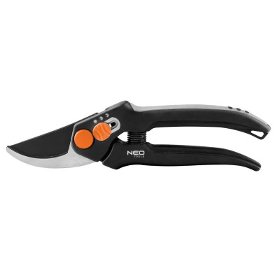 Секатор площинний Neo Tools, d різу 15мм, 185мм, 164г