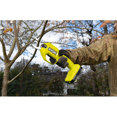 Секатор акумуляторний Ryobi ONE+ RY18SCA-0 18В d різа 25мм 0.74кг без АКБ та ЗП