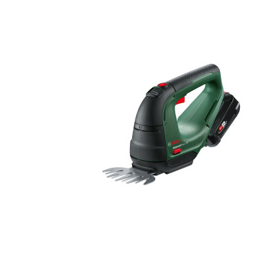 Ножницы для травы аккумуляторные Bosch AdvancedShear 18В-10 + насадка кусторез 10/20см шаг реза 8мм 1.85кг