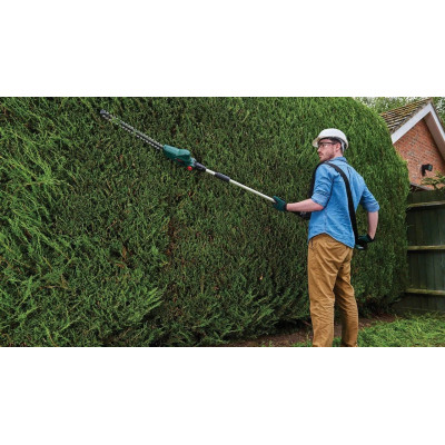 Кусторез аккумуляторный Bosch UniversalHedgePole 18 18В АКБ 1х2.5А·час 43мм шаг реза 16мм со штангой ЗП AL18V-20 3.6кг