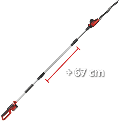 Кусторез телескопический аккумуляторный Einhell GC-HH 18/45 Li T - Solo PX, 18В 450м, 3.5кг без АКБ и ЗП