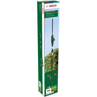 Кусторез аккумуляторный Bosch UniversalHedgePole 18 18В 43мм шаг реза 16мм 3.6кг без АКБ и ЗП
